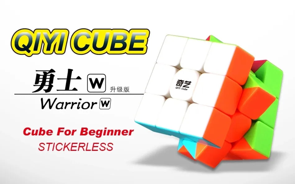 مكعب سحري Qiyi Warrior W 3x3x3 مكعبات سرعة احترافية 3x3 ألغاز مكعب سرعة Qiyi Warrior S 3 × 3