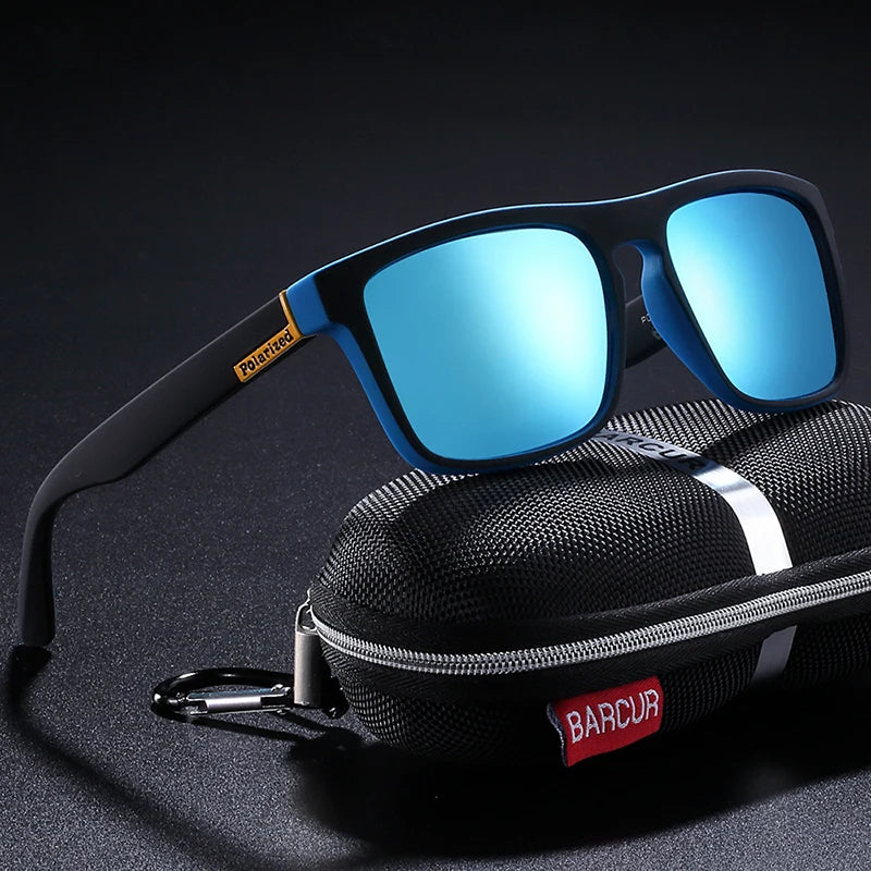 BARCUR NEW Polarized Sunglasses Men Driving Shades Male Sun Glasses For Men Oculos de sol