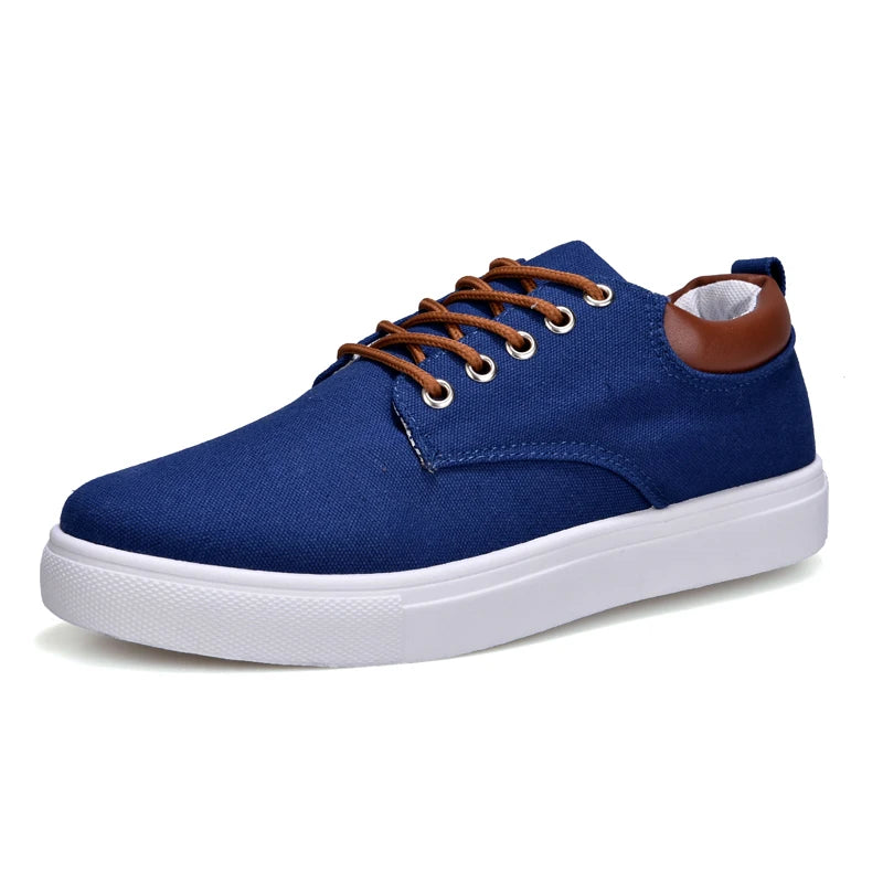 Italian Canvas Shoes For Men Large Size 47 48 Vulcanized Sneakers Slip On Men's Plimsoll Male Trainers Trend Summer Sports Shoes