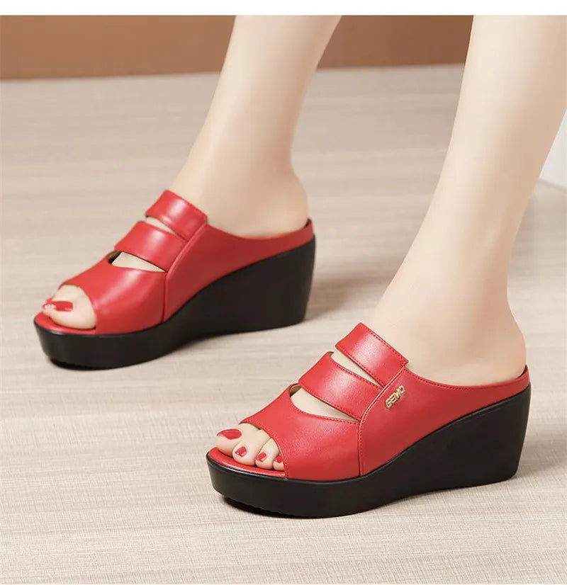 Women’s Wedge Heel Platform Sandals – Summer Comfort, Size 32–43