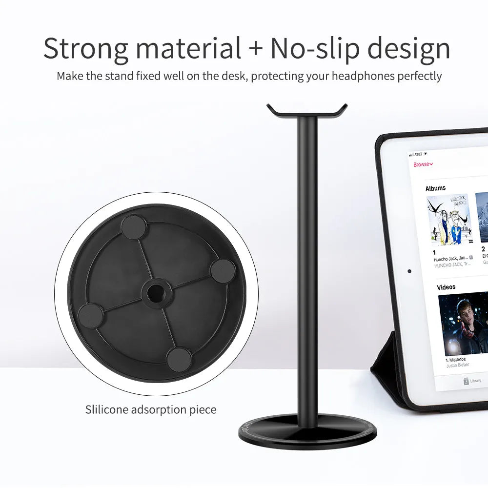 OneOdio Headphones Stand Hanger Universal Metal Aluminum Gaming Headset Holder With Solid Base For Desk Display PC Accessories
