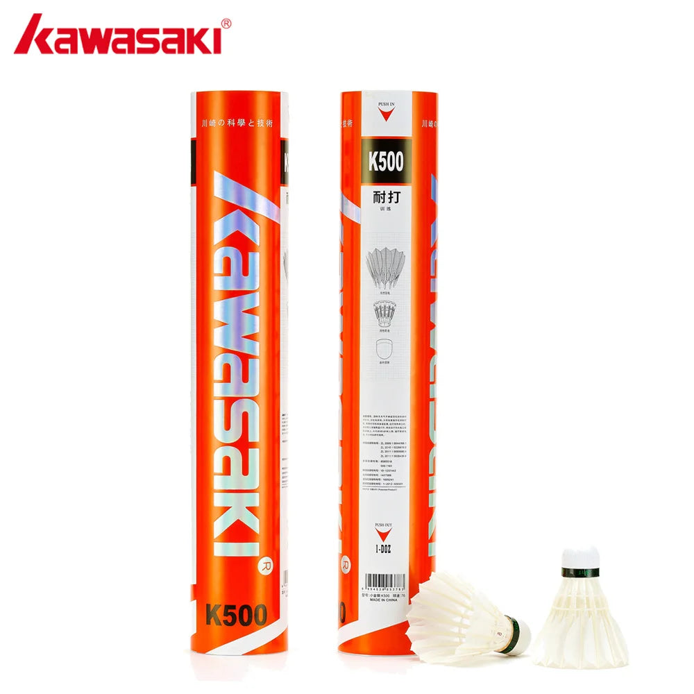 96Pcs/lot Kawasaki King Kong 500 Badminton Goose Feather Shuttlecock Speed 77 Durable Badminton Ball for Training Exercise