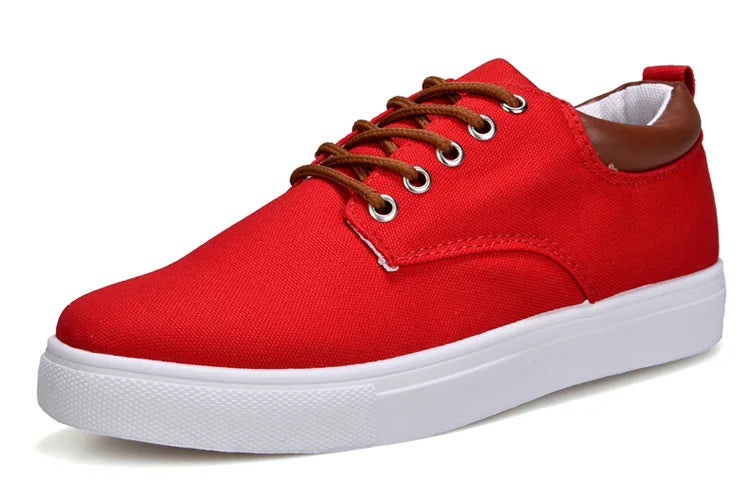 Italian Canvas Shoes For Men Large Size 47 48 Vulcanized Sneakers Slip On Men's Plimsoll Male Trainers Trend Summer Sports Shoes