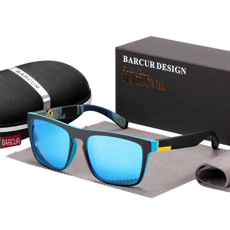 BARCUR NEW Polarized Sunglasses Men Driving Shades Male Sun Glasses For Men Oculos de sol