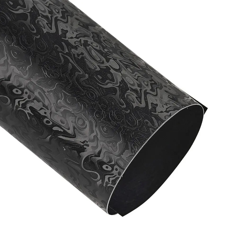 Black Cloud Pattern Forged Carbon Car Vinyl Wrap Matte Black Car Body Film