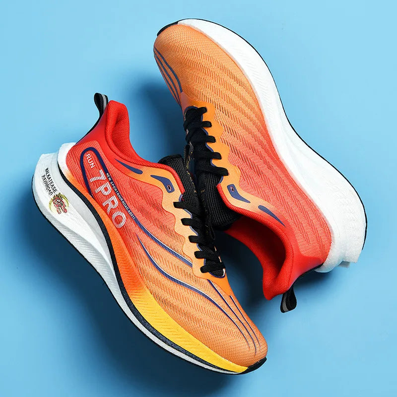 2024 New Comfortable New Carbon Plate Breathable Casual Fashionable Men's Lightweight Fly-knitting Sports Running Shoes