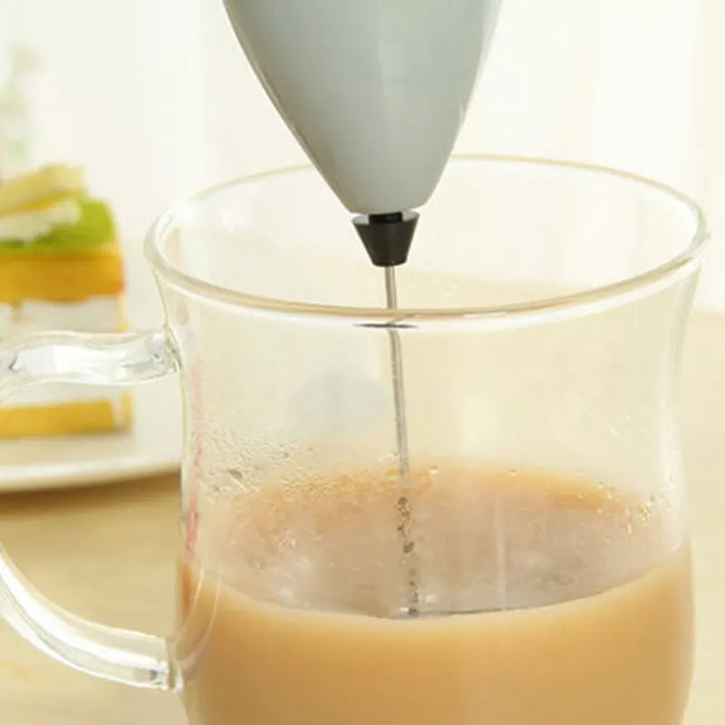 خلاط قهوة لاسلكي، خلاط كهربائي، مضرب بيض، مخفق صغير، مقبض تحريك، صانع كابتشينو، أدوات طبخ