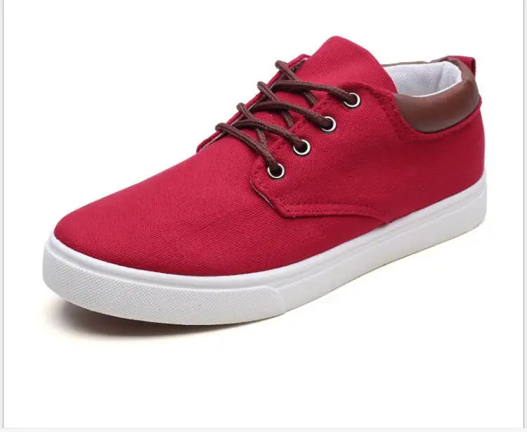 Fashion new Classic Men Canvas Shoes Breathable Comfortable Casual Shoes Men High Quality Anti-Slip Men Loafers Plus Size Flats