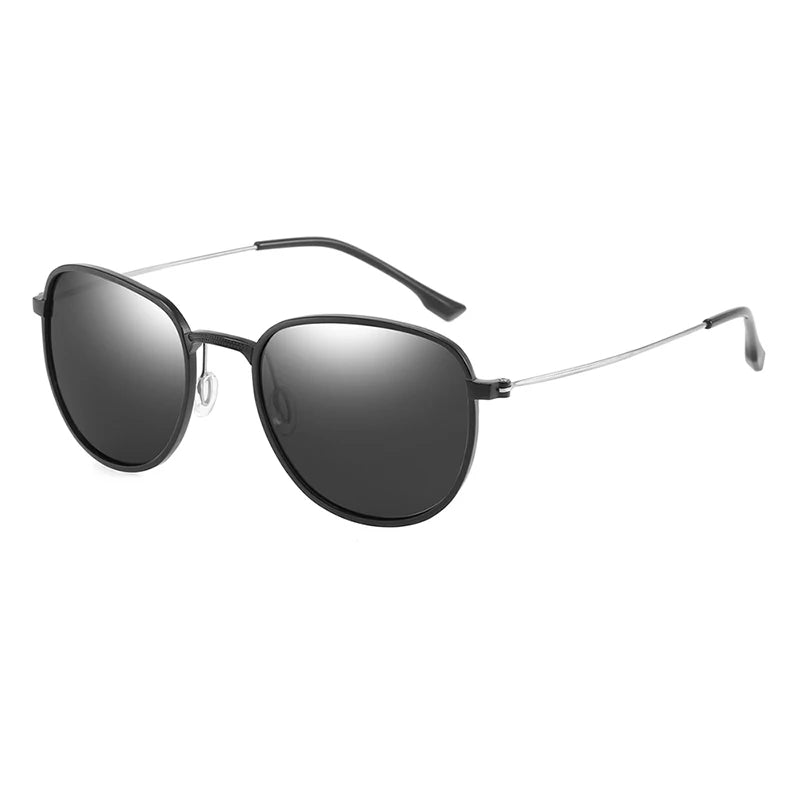 BARCUR New Aluminum Hexagon Design Sunglasses Men Polarized Sun Glasses for Women Goggle Oculos de sol masculino