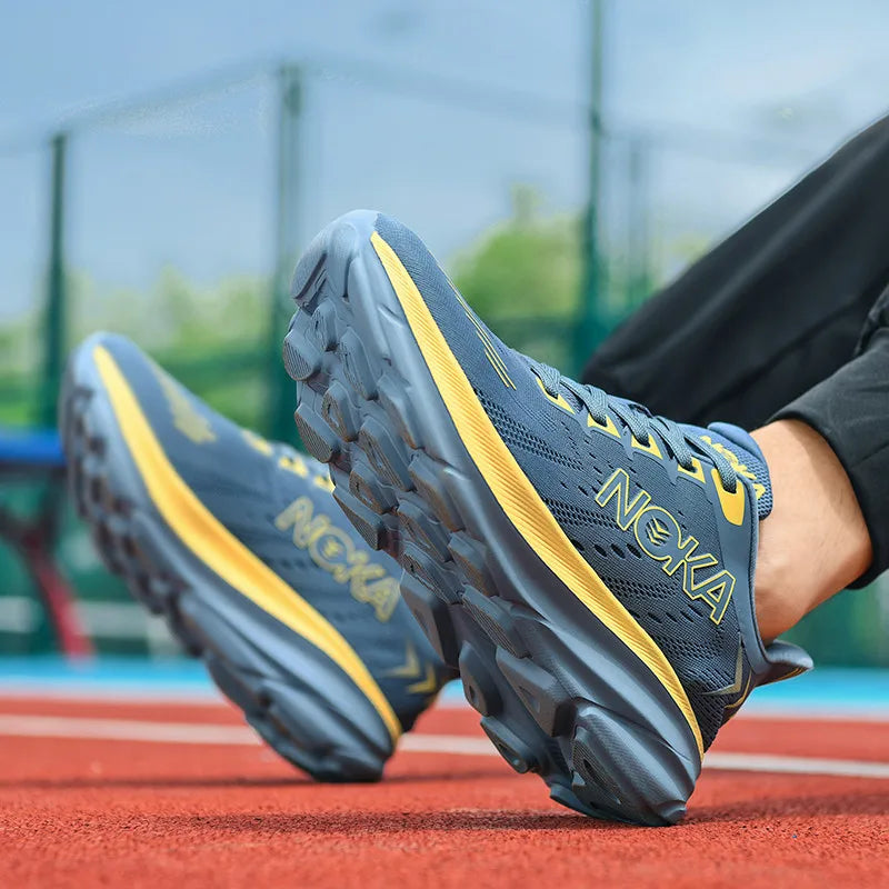 GrabliWorld Carbon Running Shoes – Shock Absorption Lightweight Trainers for Men & Women