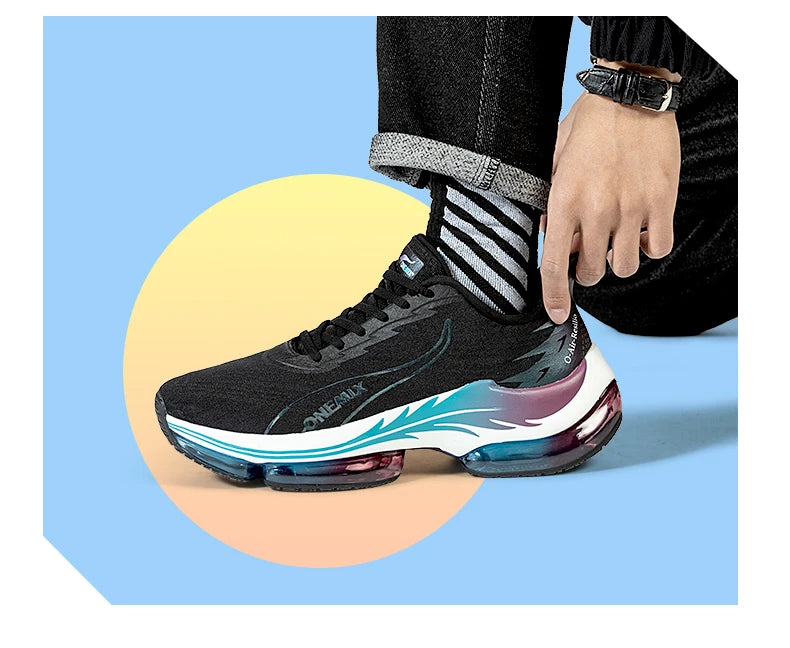 ONEMIX Air Cushion Running Shoes – Unisex Lightweight Trainers for Outdoor, Jogging & Walking