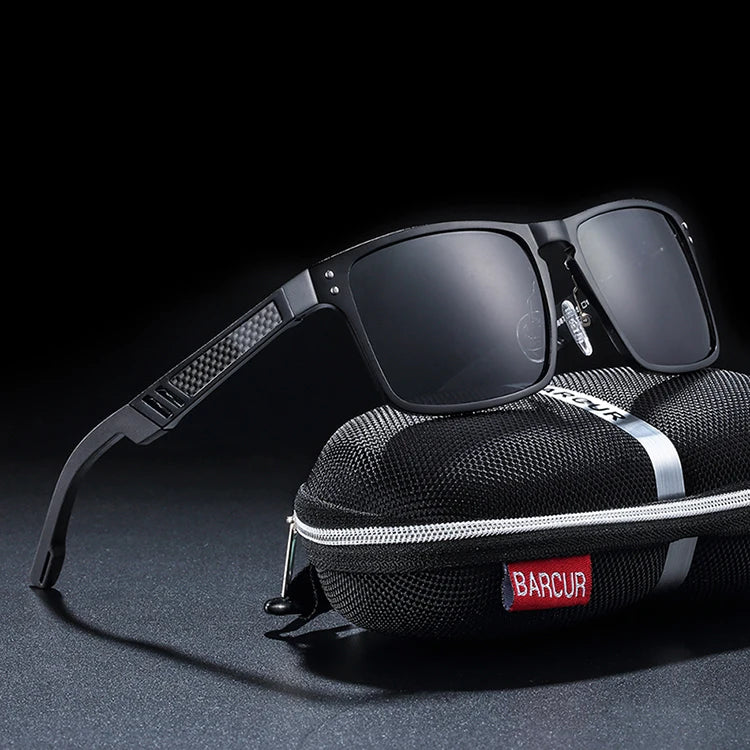BARCUR Hot Black Goggle Male Sunglasses Luxury Brand Men Glasses Women Sun glasses UV400 Retro Style