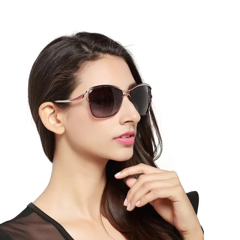 BARCUR Polarized Sunglasses Women Square Gradient Sun glasses for Lady