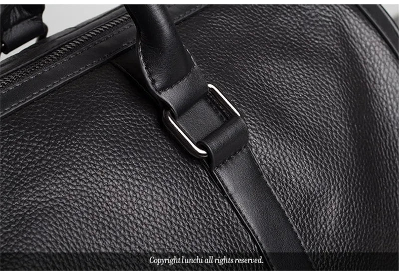 MUNUKI Vintage Crazy Horse Genuine Leather Travel bag Large Luggage bag men Leather duffle bag Large Weekend Bag Tote Big