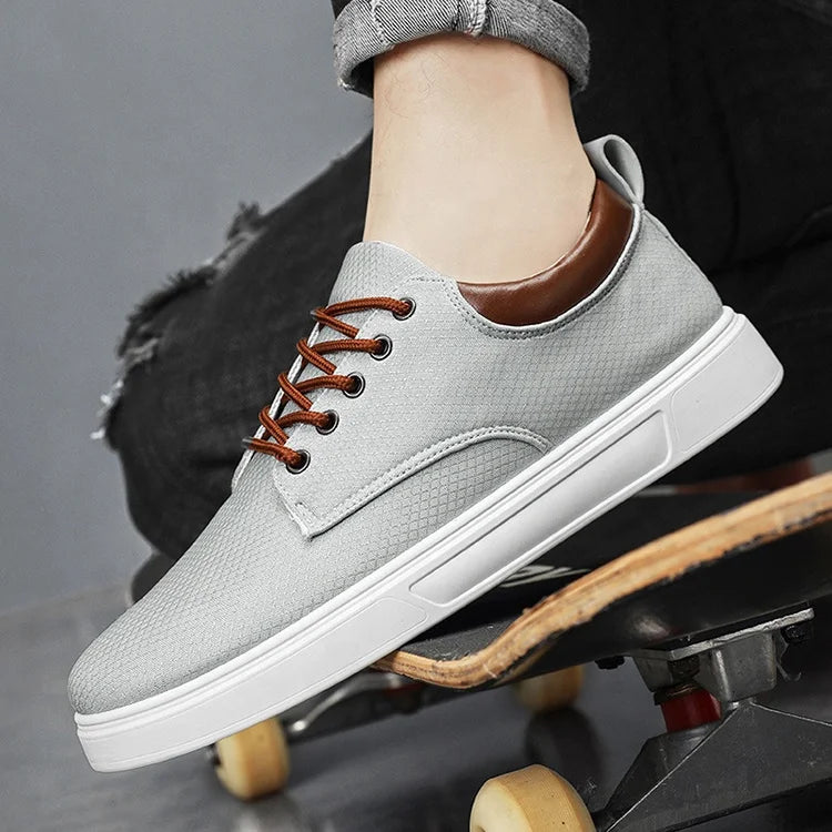 Y Wholesale Khaki Grey 48 Large Size Men's Canvas Shoes Trendy Thick Sole Casual Waking Sport Sneakers for Men Chaussures Hommes
