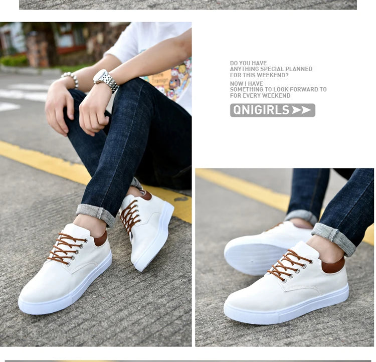 Italian Canvas Shoes For Men Large Size 47 48 Vulcanized Sneakers Slip On Men's Plimsoll Male Trainers Trend Summer Sports Shoes