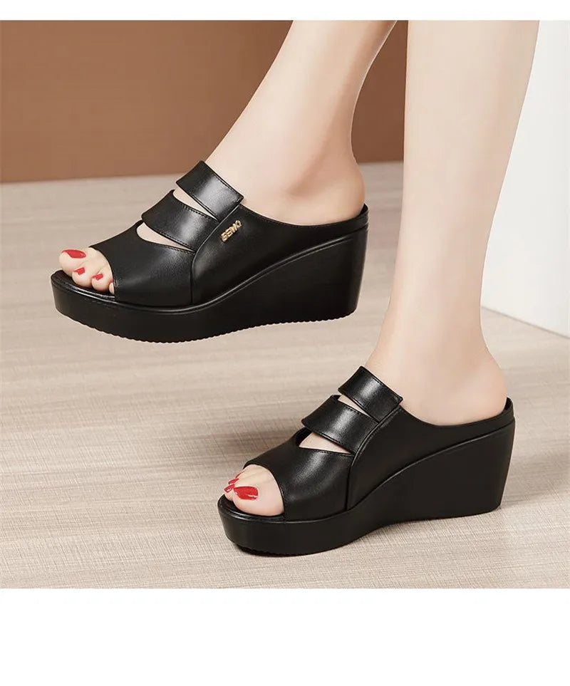 Women’s Wedge Heel Platform Sandals – Summer Comfort, Size 32–43