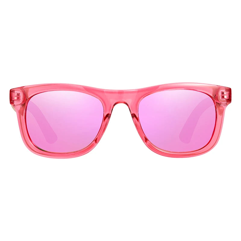 BARCUR Polarized Sunglasses for Boys and Girls Fashion Wood Sunglasses UV400 Sunglasses