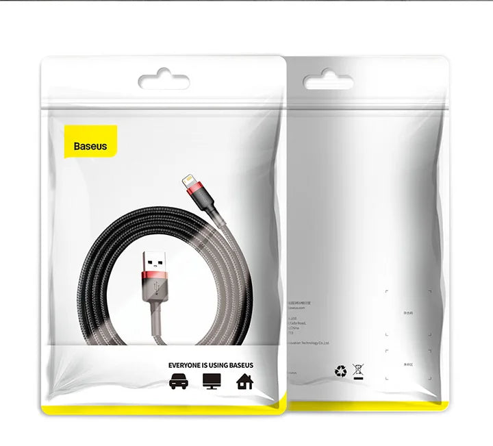 كابل USB من Baseus لأجهزة iPhone 12 11 Pro Max 8 X XR كابل شحن سريع لأجهزة iPhone كابل مزامنة بيانات USB كابل شاحن الهاتف سلك سلك