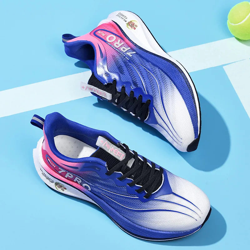 2024 New Comfortable New Carbon Plate Breathable Casual Fashionable Men's Lightweight Fly-knitting Sports Running Shoes