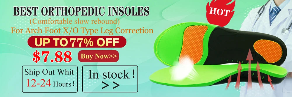 Leather Orthotic Insole For Flat Feet Arch Support Orthopedic Shoes Sole Insoles For Feet Men Women Children O/X Leg Corrected