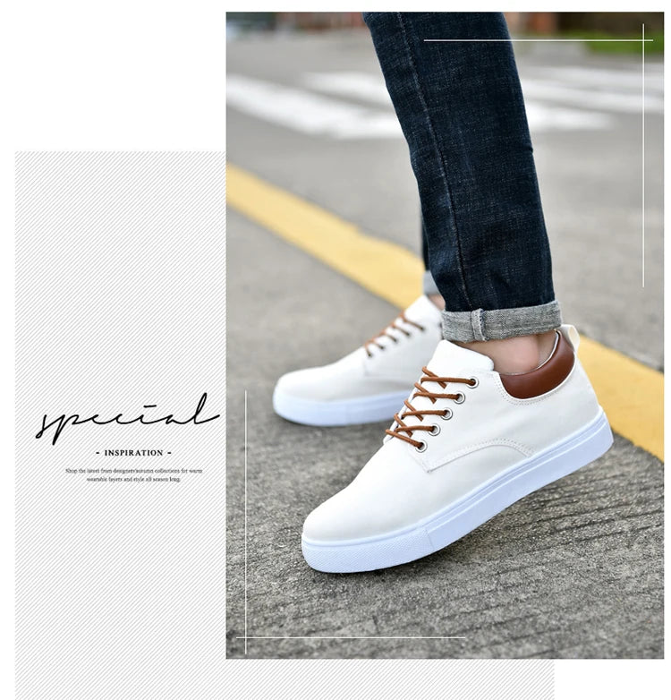 Italian Canvas Shoes For Men Large Size 47 48 Vulcanized Sneakers Slip On Men's Plimsoll Male Trainers Trend Summer Sports Shoes