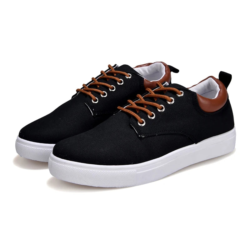 Italian Canvas Shoes For Men Large Size 47 48 Vulcanized Sneakers Slip On Men's Plimsoll Male Trainers Trend Summer Sports Shoes