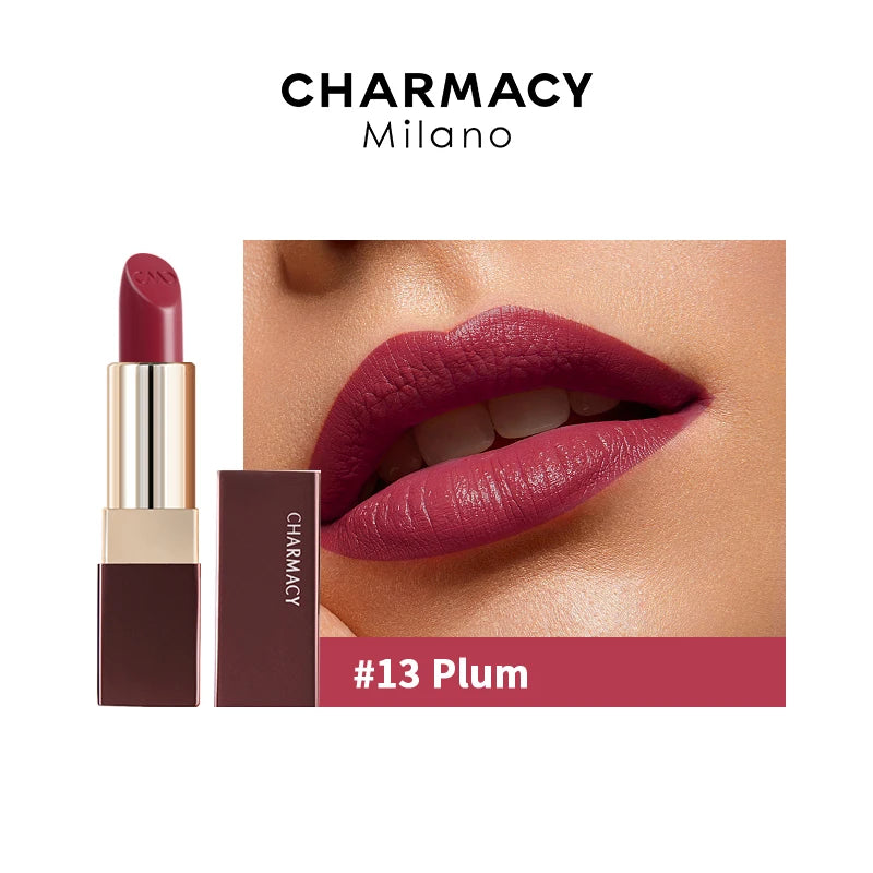 CHARMACY New 8 Color Long Lasting Waterproof Lip Sexy Shiny Red Natural Glossy Moisture Lipstick Lip Gloss Makeup Cosmetic