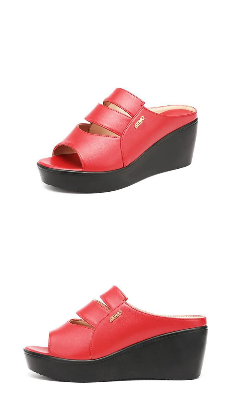 Women’s Wedge Heel Platform Sandals – Summer Comfort, Size 32–43
