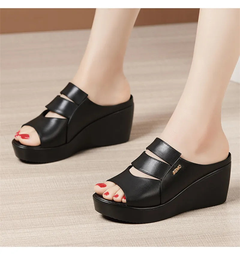 Women’s Wedge Heel Platform Sandals – Summer Comfort, Size 32–43