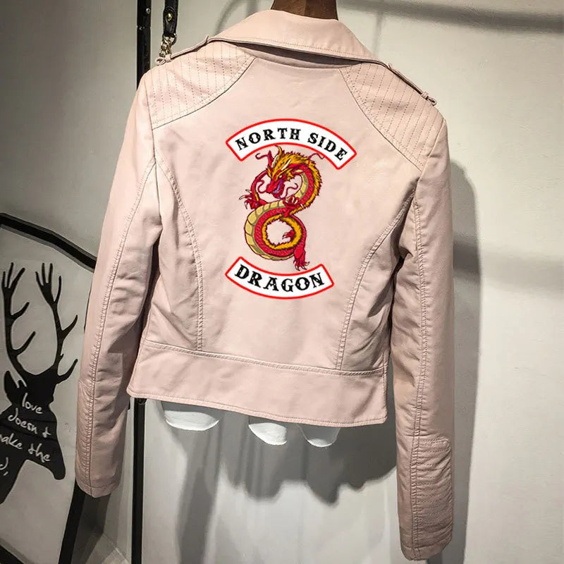 Riverdale Jacket South Side Jacket Serpents Riverdale Southside PU Leather Jackets Snake Woman Streetwear Leather Outwear Coat