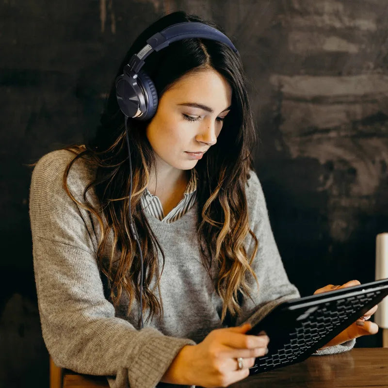 Oneodio Wired Headphones Professional Studio DJ Headphone With Microphone Over Ear Hi-Res Headset Monitoring For Music Phone