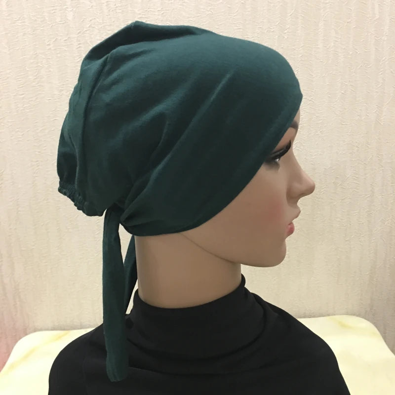 Soft Inner Muslim Women Hijab Cap Islamic Head Wear Hat Underscarf Cotton Hats Bonnet Turkish Scarves Arab Headdress India Caps