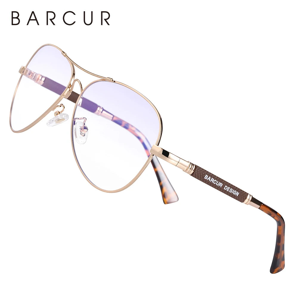 BARCUR Anti Blue Light Blocking Glasses Computer Glass Memery Optical Eye UV Blocking Gaming Filter Eyewear