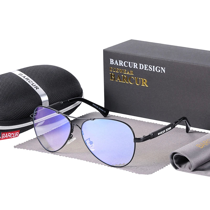 BARCUR Anti Blue Light Blocking Glasses Computer Glass Memery Optical Eye UV Blocking Gaming Filter Eyewear