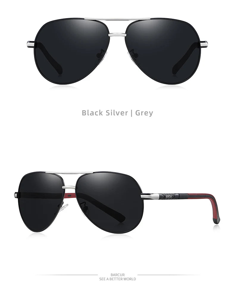 Vintage Aluminum HD Polarized Pilot Sunglasses for Men – UV400 Driving Eyewear
