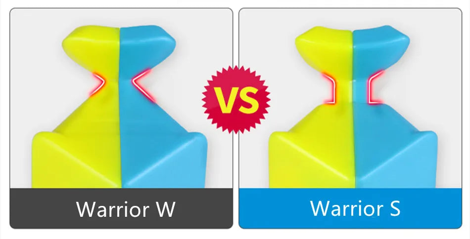 مكعب سحري Qiyi Warrior W 3x3x3 مكعبات سرعة احترافية 3x3 ألغاز مكعب سرعة Qiyi Warrior S 3 × 3