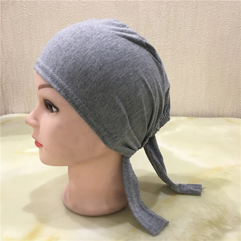 Soft Inner Muslim Women Hijab Cap Islamic Head Wear Hat Underscarf Cotton Hats Bonnet Turkish Scarves Arab Headdress India Caps