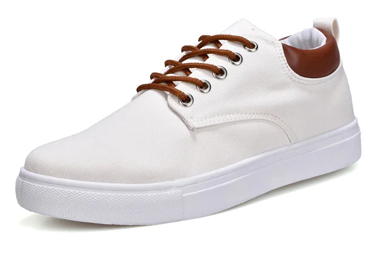 Italian Canvas Shoes For Men Large Size 47 48 Vulcanized Sneakers Slip On Men's Plimsoll Male Trainers Trend Summer Sports Shoes