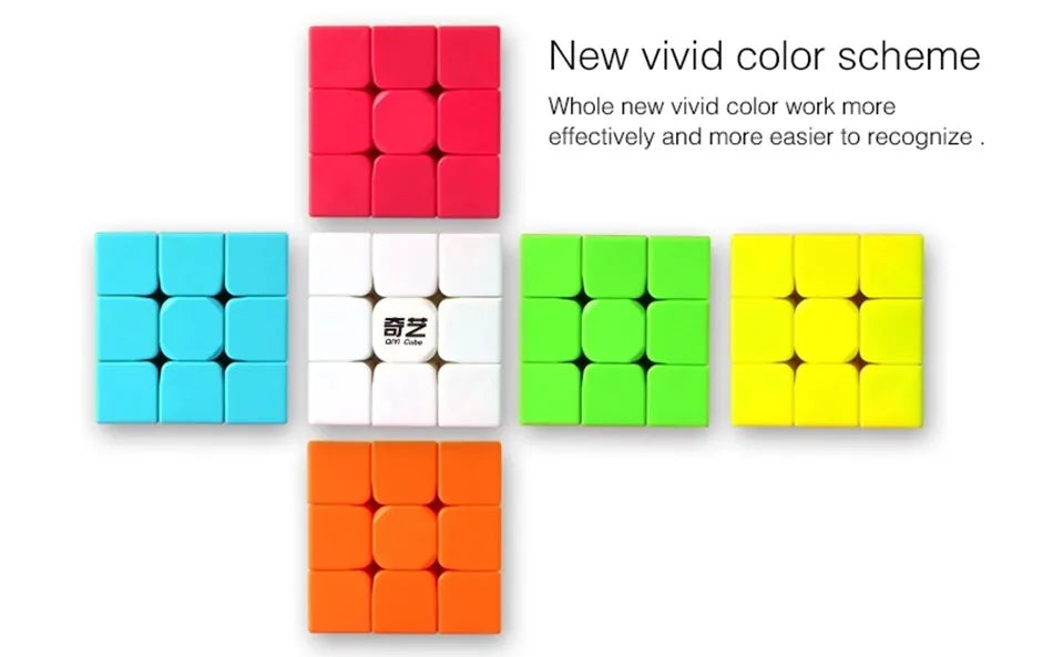 مكعب سحري Qiyi Warrior W 3x3x3 مكعبات سرعة احترافية 3x3 ألغاز مكعب سرعة Qiyi Warrior S 3 × 3