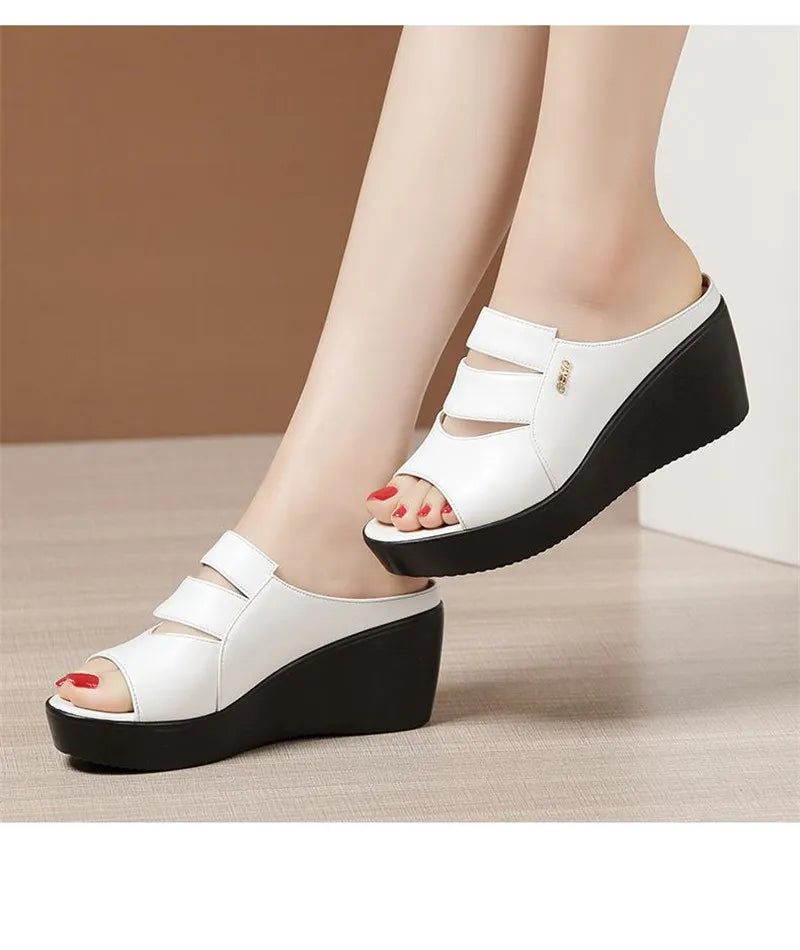 Women’s Wedge Heel Platform Sandals – Summer Comfort, Size 32–43