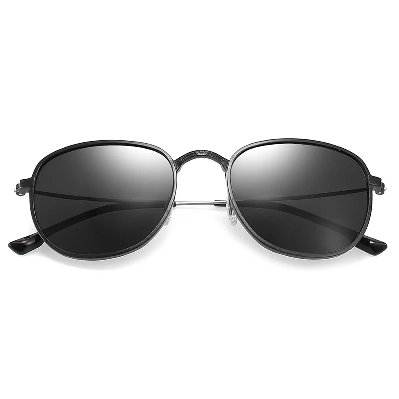 BARCUR New Aluminum Hexagon Design Sunglasses Men Polarized Sun Glasses for Women Goggle Oculos de sol masculino