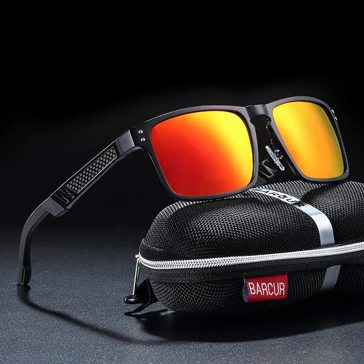 BARCUR Hot Black Goggle Male Sunglasses Luxury Brand Men Glasses Women Sun glasses UV400 Retro Style