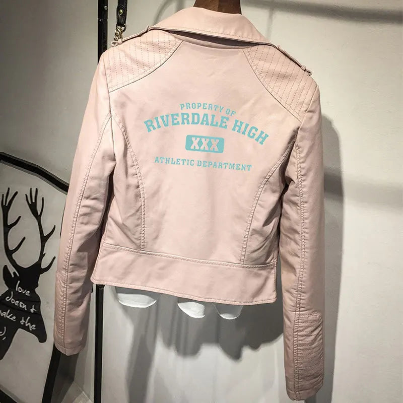 Riverdale Jacket South Side Jacket Serpents Riverdale Southside PU Leather Jackets Snake Woman Streetwear Leather Outwear Coat