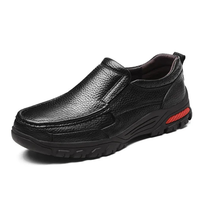MIXIDELAI Brand Men Shoes Handmade High Quality Genuine Leather Shoes Slip On Comfort Business Man Casual Shoes Big Size 47 48