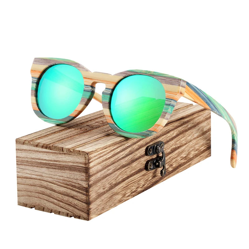 BARCUR Original Round Sunglasses Polarized Gradient Sun glasses Round Sports Eyewear lunette de soleil homme