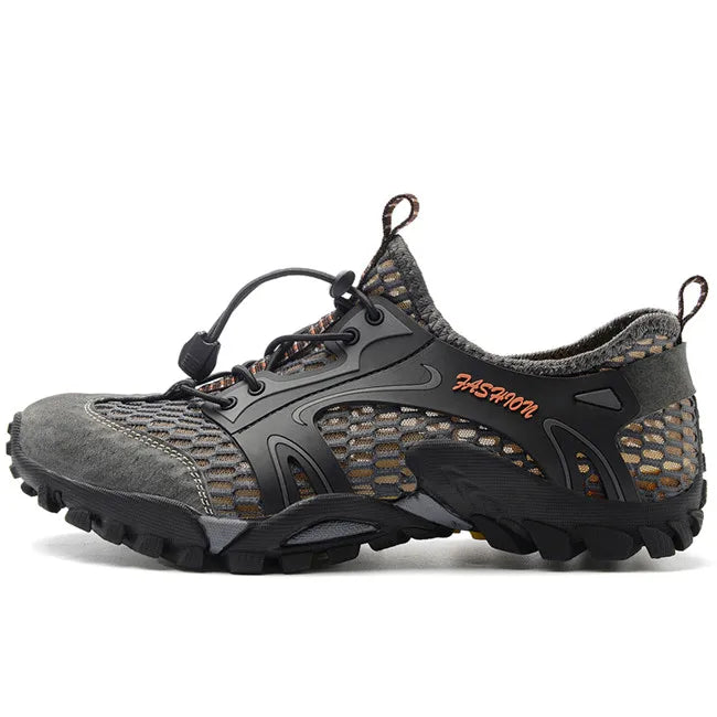2024 Summer Spring Big Size Men Shoes Casual Mesh Artificial Leather Patchwork Breathable Outdoor Male Sneakers Walking Footwear