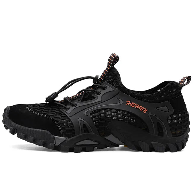 2024 Summer Spring Big Size Men Shoes Casual Mesh Artificial Leather Patchwork Breathable Outdoor Male Sneakers Walking Footwear