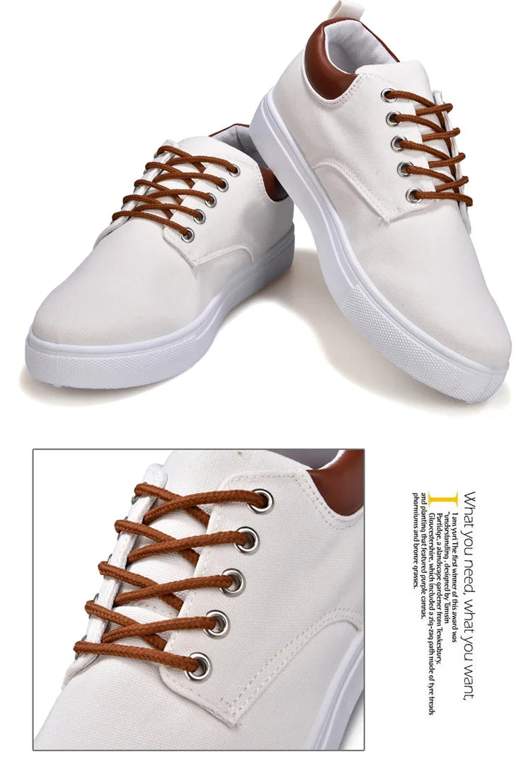 Italian Canvas Shoes For Men Large Size 47 48 Vulcanized Sneakers Slip On Men's Plimsoll Male Trainers Trend Summer Sports Shoes
