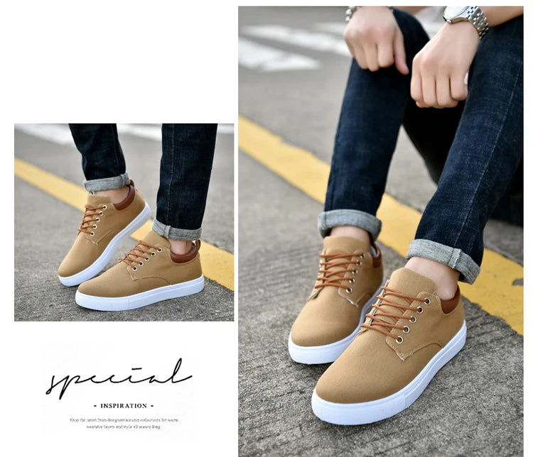 Italian Canvas Shoes For Men Large Size 47 48 Vulcanized Sneakers Slip On Men's Plimsoll Male Trainers Trend Summer Sports Shoes
